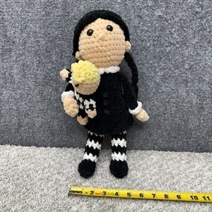 Crochet Wednesday doll 13" toy plush